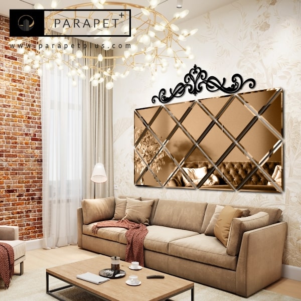 نحوه تزئین دیوار مبل