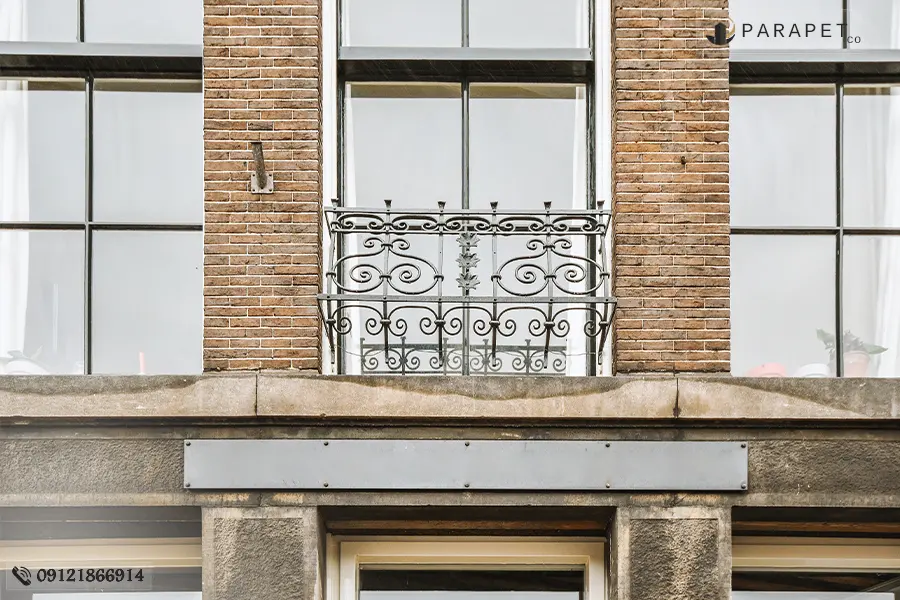 زیباسازی ساختمان با نرده استیل پنجره